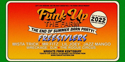 Funk Up The Farm, The End Of Summer Barn Party (camping available)