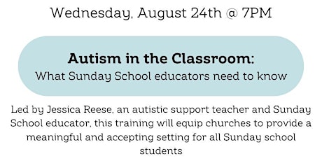 Autism in the Classroom Training