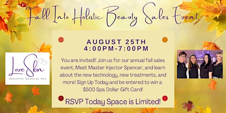Annual Fall into Holistic Beauty Sales Event
