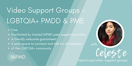 IAPMD Peer Support For PMDD/PME - Celeste's Group (LGBTQIA+ Community)