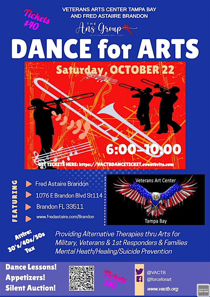 Veterans Art Center Tampa Bay  Dance Party image