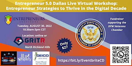 Entrepreneur 5.0 Dallas Live Virtual Workshop: Digital Strategies to Thrive