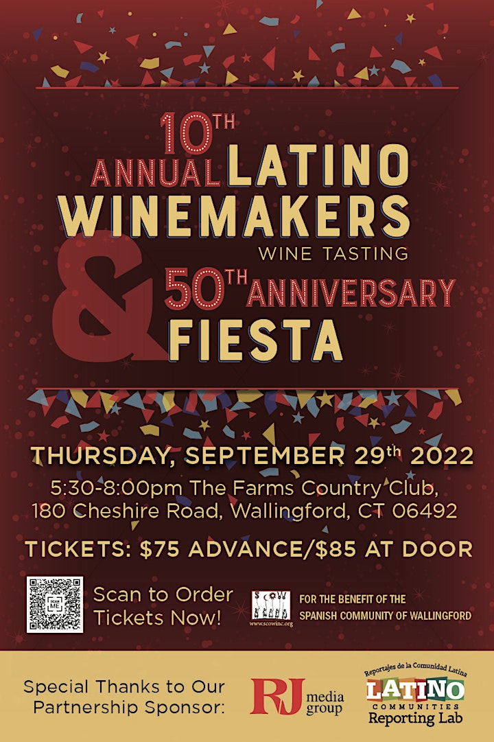 10th Annual Latino Winemakers Wine Tasting & 50th Anniversary Fiesta image