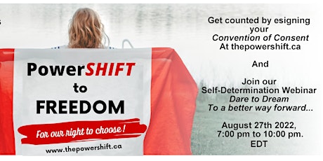 PowerShift to Freedom Webinar Aug 27: Dare to Dream To A Better Way Forward