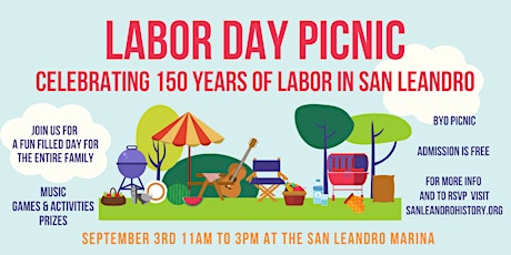 Labor Day Picnic:  Celebrating 150 Years of Labor in San Leandro