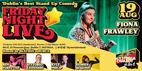 Friday Night Live: Dublin's Best Stand Up Comedy at Sin É