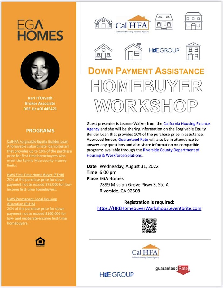 Down Payment Assistance Homebuyer Workshop image