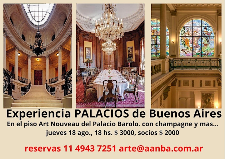 Imagen de Experiencia "Palacios Porteños"  en el P. BAROLO con Champagne, valses y...