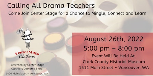 Drama Teacher FREE Connection Event | Hosted by Center Stage Clothiers