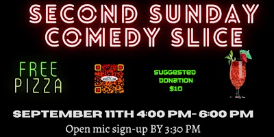 Second Sunday Comedy Slice Monthly Show primary image