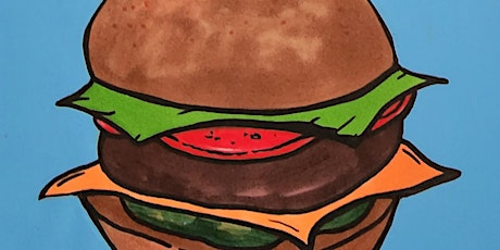 Father's Day - Pop Art style 'Burger' painting