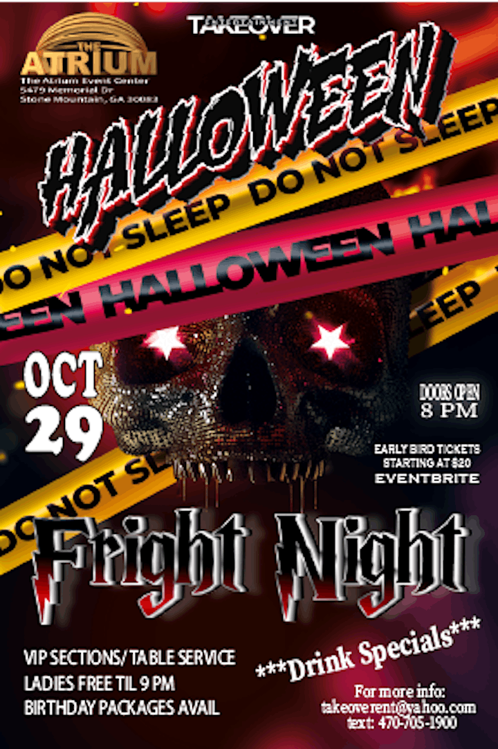 HALLOWEEN FRIGHT NIGHT GROWN & SEXY COSTUME PARTY image