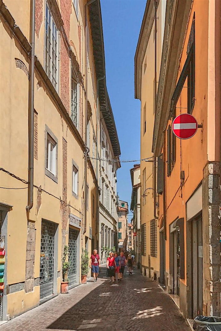 Renaissance walls and cobbled streets of Lucca image