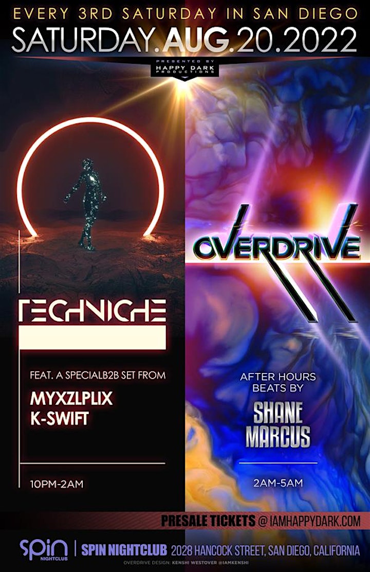 OVERDRIVE with Shane Marcus + Techniche image