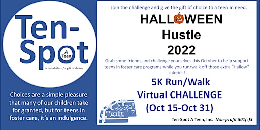 2022 Halloween Hustle 5K Virtual Walk/Run Challenge