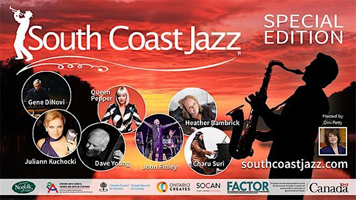 South Coast Jazz & Blues  Festival 2022 SEPT 16-18 SIMCOE REC CENTER image