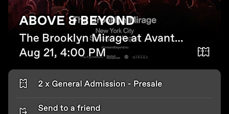 Above and Beyond at Brooklyn Mirage