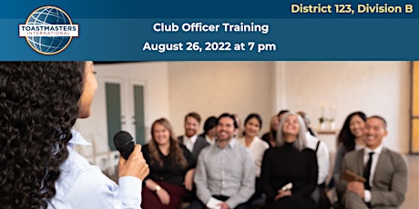 Toastmasters Division B Club Officer Training, District 123