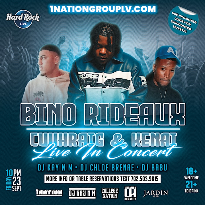 BINO RIDEAUX "SORRY FOR THE WAIT II TOUR" LIVE CONCERT image