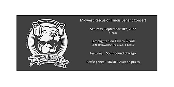Rock-a-Bully Benefit Concert for Midwest Rescue of Illinois