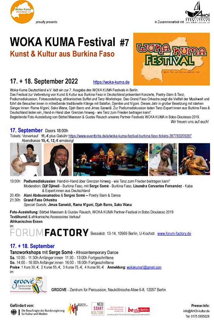 WOKA KUMA Festival Burkina Faso: Bild 