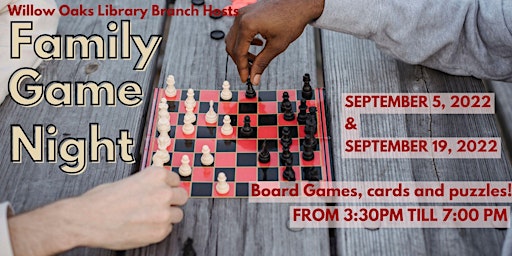 Family Game Night at Willow Oaks Library