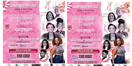 Mimi's BoutiQ "For The Women, By The Women Brunch" Boston Edition (PINK)