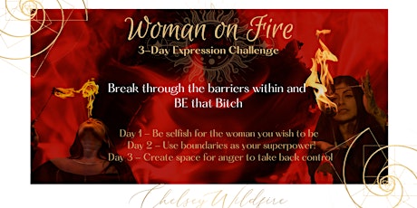 Woman on Fire 3-Day Expression Challenge
