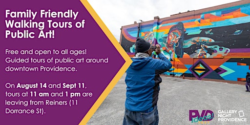 Family-friendly Walking Tours of Public Art in Downtown Providence!