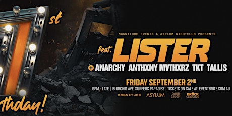 Magnitude & Asylum Presents: LISTER primary image