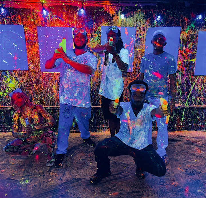 Neon Splatter Paint Party Experience! image