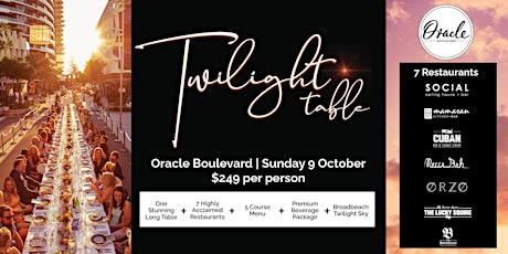 Oracle Boulevard Twilight Table Dinner 2022