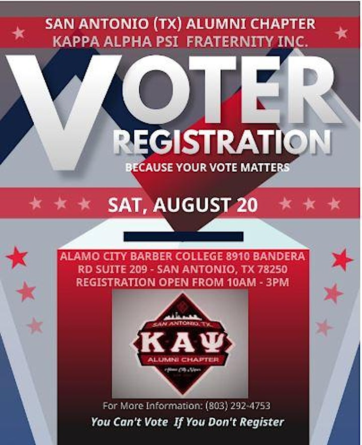 Back 2 School Kuts - Voter Registration Drive & Covid Vaccination Clinic image