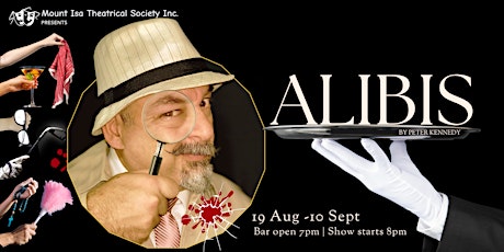Saturday  10 September | ~ALIBIS~ | Bar Opens 7pm