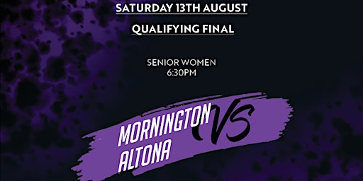Division 2 Women Qualifying Final: Mornington Breakers vs Altona Gators
