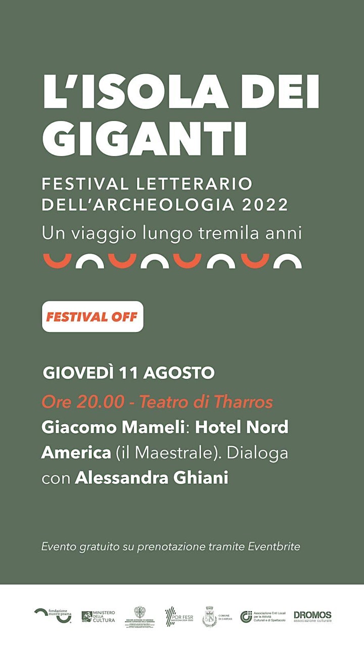 Immagine Festival Letterario dell'Archeologia - L'isola dei Giganti - Giacomo Mameli