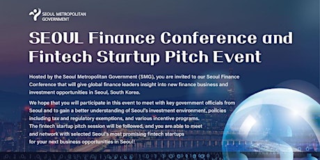 Seoul Finance Conference & Fintech Startup Pitch Event