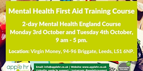 Adult Mental Health First Aid Qualification