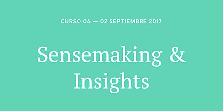 Imagen principal de CURSO 04 - Sensemaking & Insights