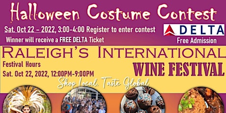 Halloween Costume Contest! Win Delta Ticket @The Int'l Wine Festival!