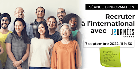 Séance d'info – Recrutement international et missions Journées Québec