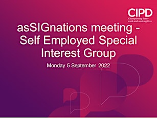 asSIGnations meeting - Self Employed Special Interest Group