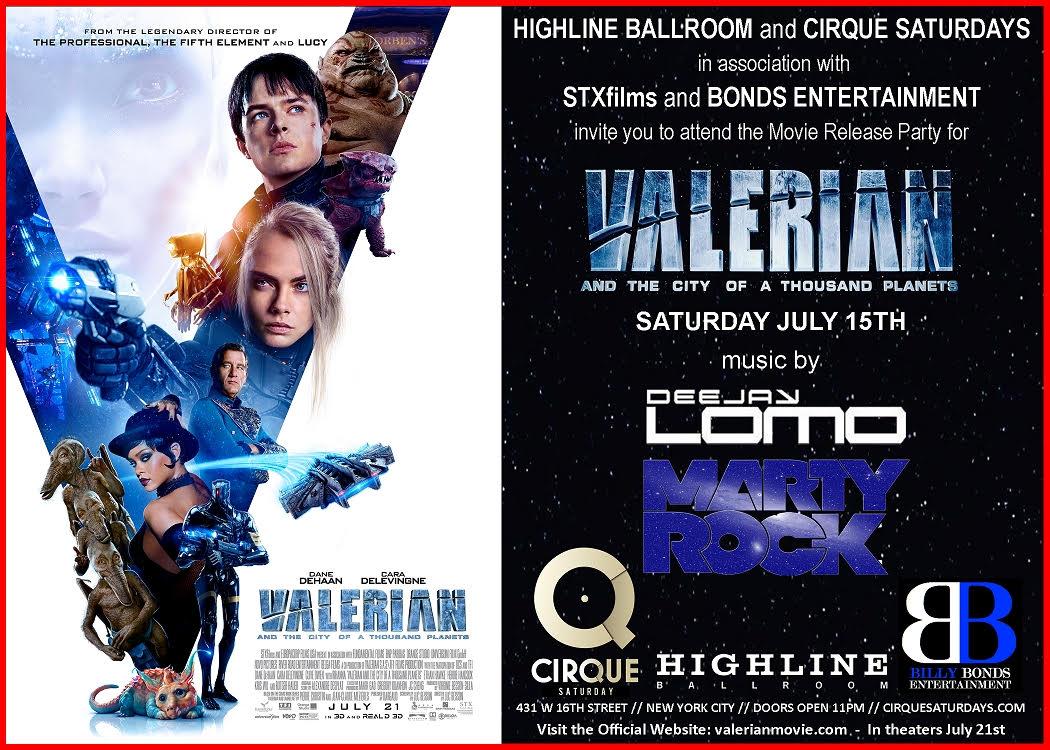 Valerian Release Party at Highline Ballroom