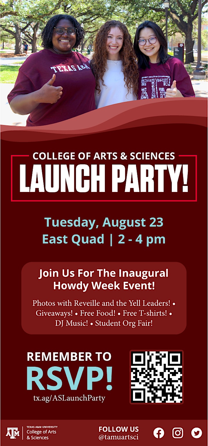 Launching Arts & Sciences - A Texas A&M Howdy Week Event image