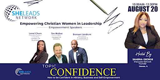SheLeads August Seminar: Confidence