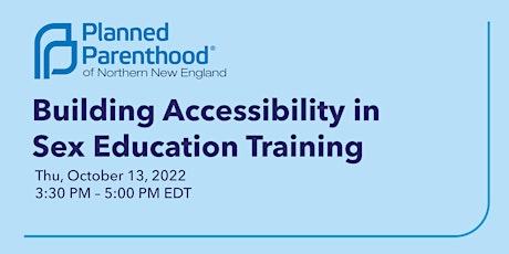 Building Accessibility in Sex Education Training