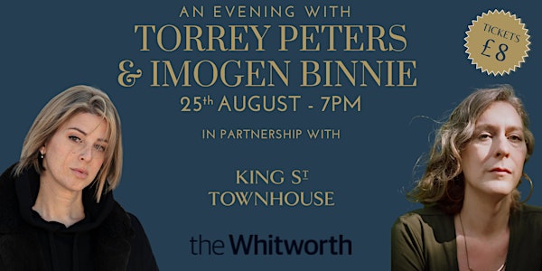 An evening with  Torrey Peters & Imogen Binnie -Hosted by Queer Lit