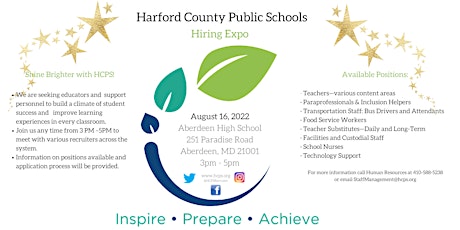 Harford County Public Schools Hiring Expo