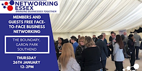 (FREE) Networking Essex in Southend Thursday 26th January 12pm-2pm