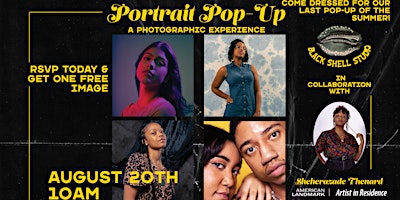 Portrait Pop-Up!  In collaboration with Black Shell Studio